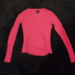 Long sleeve pink shirt